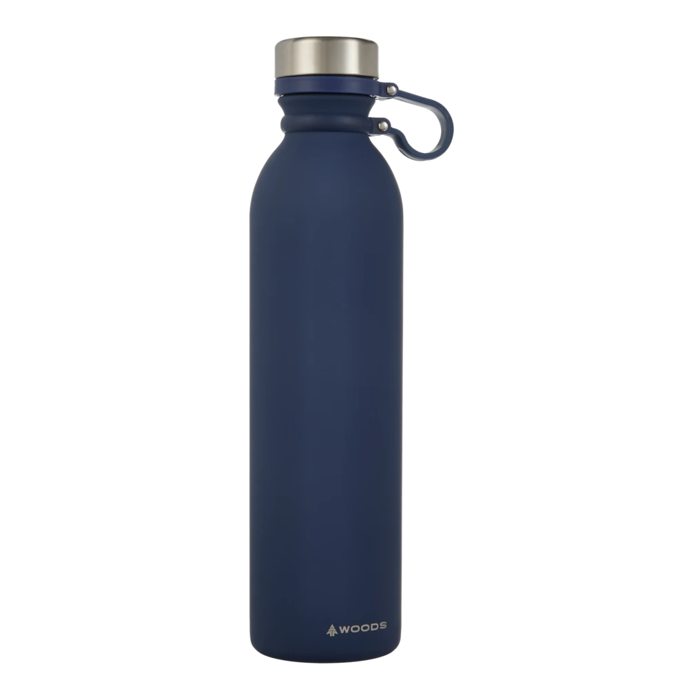 Woods™ Stainless Steel Insulated Rubberized Water Bottle, Assorted Colours, 1L - Image 2
