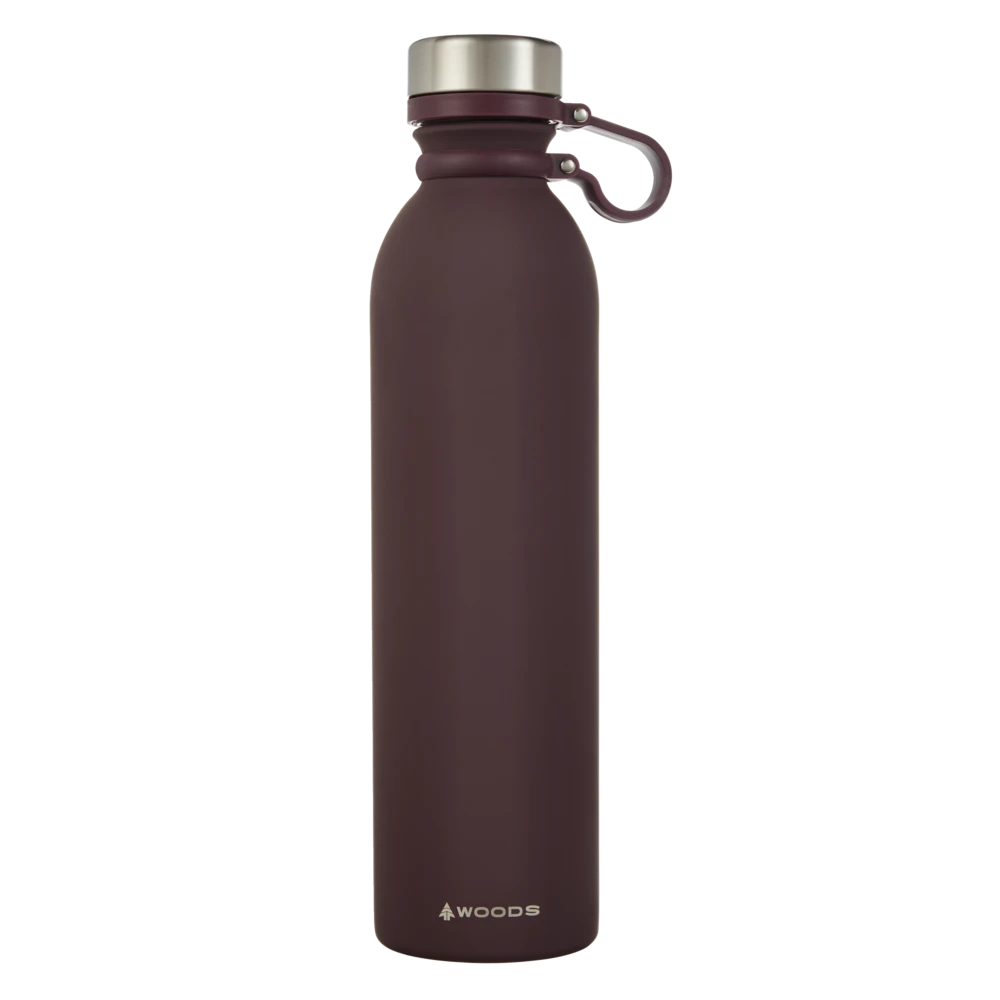 Woods™ Stainless Steel Insulated Rubberized Water Bottle, Assorted Colours, 1L - Image 3