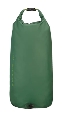 Woods Lightweight Waterproof Dry Bag W/ Valve For Camping, Hiking & Water Sports, 10-L, Green