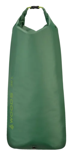 Woods Lightweight Waterproof Dry Bag W/ Valve For Camping, Hiking & Water Sports, 30-L, Green