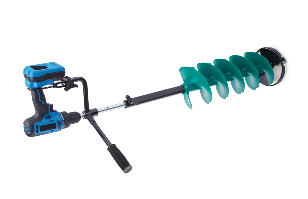 Woods™ Ice Fishing E-Drill Auger Combo, 8-in - Image 4