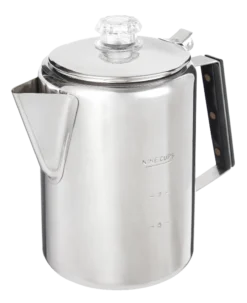 Woods⢠Daybreak Stainless Steel Camping Coffee Percolator, 9-Cups