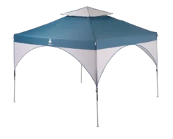 Woods Big Top Portable Instant Pop-Up Sun Shelter Canopy Tent W/ Wheeled Carry Bag, 10-ft X 10-ft
