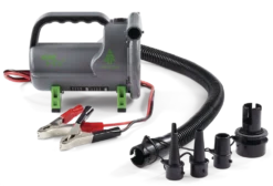 Woods Blast HV Marine Electric Air Pump W/ Battery Clips, Inflates/Deflates X-Large Inflatables