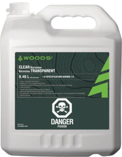 Woods Clear Kerosene, Triple Filtered Fuel For Camping Wick-Feeding Lanterns & Heaters, 9.46-L