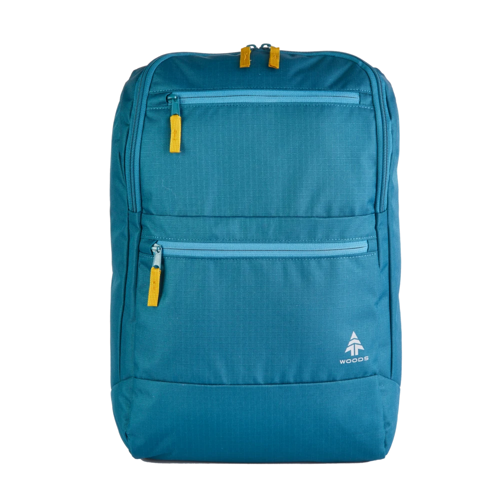 Woods Commuter Daypack, Recycled Compact Laptop Backpack For Travel/Work/School, Assorted, 18-L - Image 4