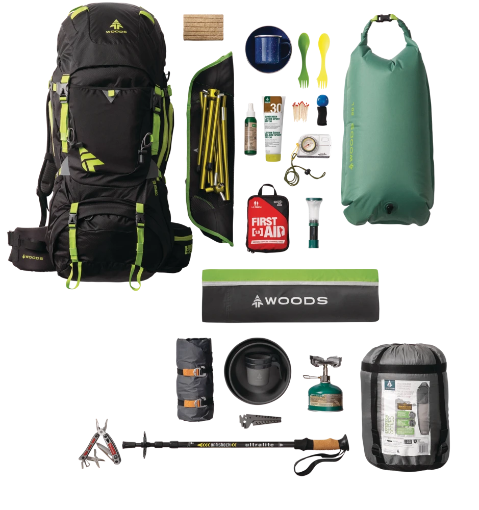 Woods Individual Enamel Camping Tableware Set, 3-pc - Image 3