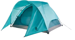 Woods Creekside 3-Season, 3-Person Camping Dome Tent W/ Canopy/Awning, Rain Fly & Carry Bag