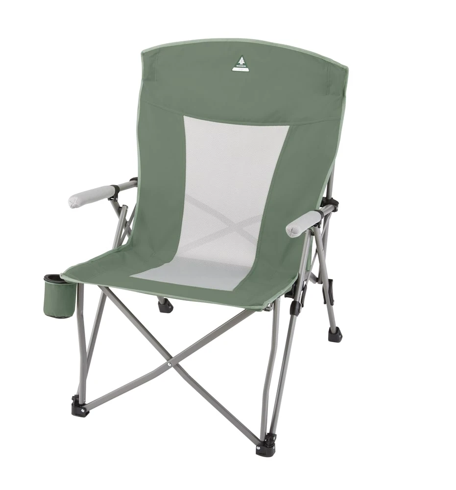 Woods™ Oversized Hard Arm Camping Chair With Cup Holder