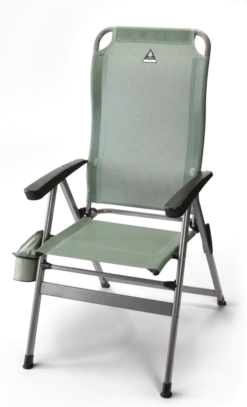 Woods Grandview Deluxe Mesh High Back Reclining & Folding Camping Chair, Assorted