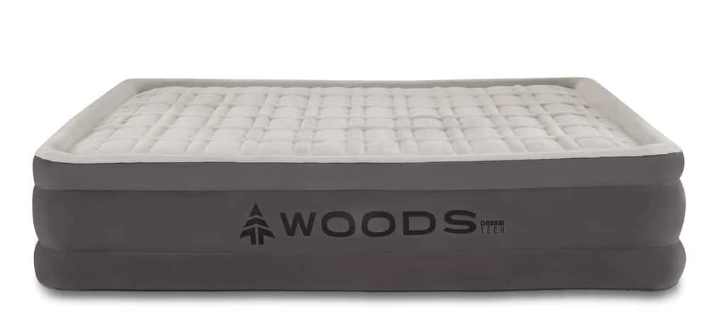 Woods Queen DreamTech Comfort Cell Double-High Inflatable Air Mattress/Airbed W/ Built-In 120V Pump - Image 3