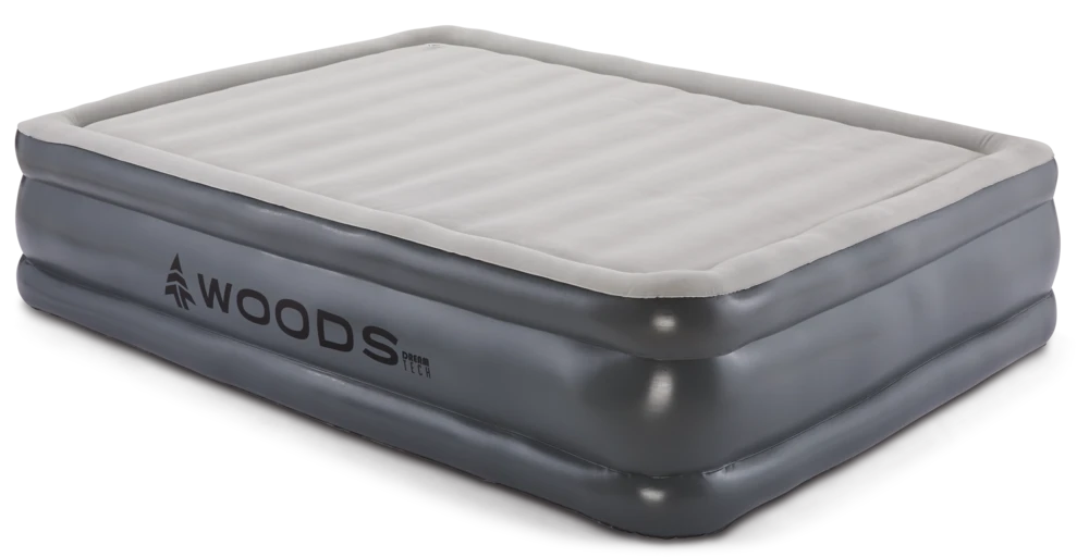 Woods Queen DreamTech Memory Foam Double-High Inflatable Air Mattress/Airbed W/ Built-In 120V Pump - Image 8