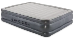 Woods Queen DreamTech Memory Foam Double-High Inflatable Air Mattress/Airbed W/ Built-In 120V Pump