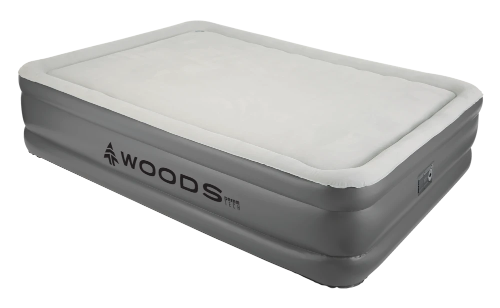 Woods Queen DreamTech Memory Foam Double-High Inflatable Air Mattress/Airbed W/ Built-In 120V Pump - Image 7