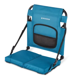 Woods Expedition Portable Folding Canoe Seat Pad Cushion W/ Adjustable Backrest & Lumbar Support, Assorted