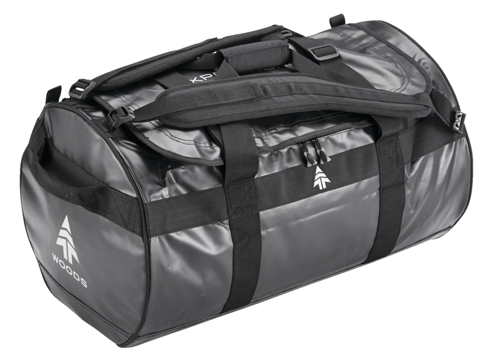 Woods Expedition Cargo Bag, Outdoor Weekender/Overnight Travel Duffle Bag W/ Backpack Straps