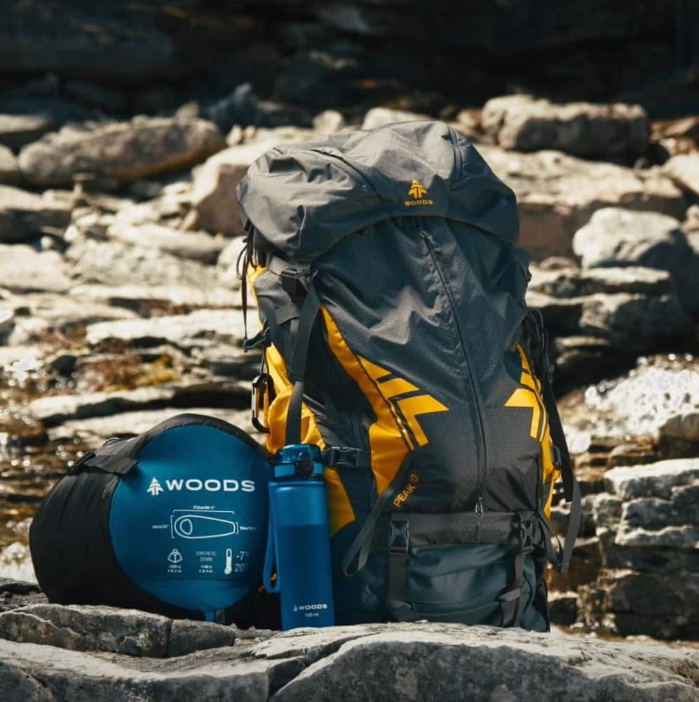 Woods Logan Insulated Cold Weather Mummy Sleeping Bag W/ Compression Sack, -7°C - Image 5