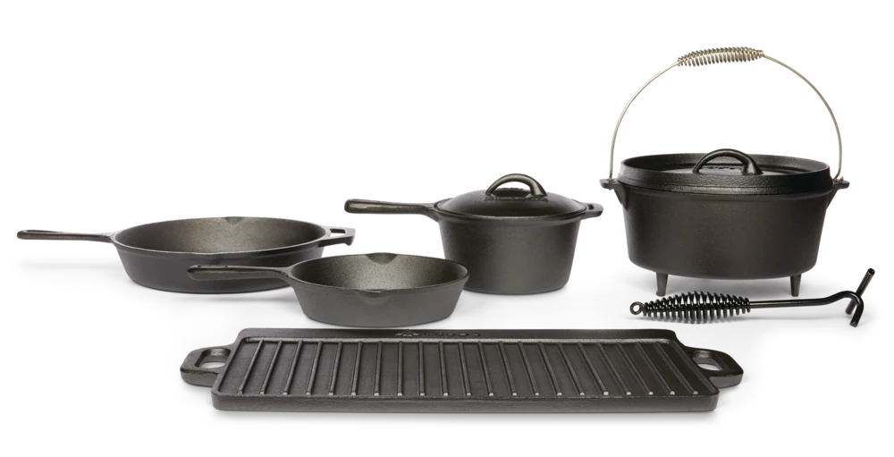 Woods™ Heritage Cast Iron Non-Stick Camping Cook Set - Image 2