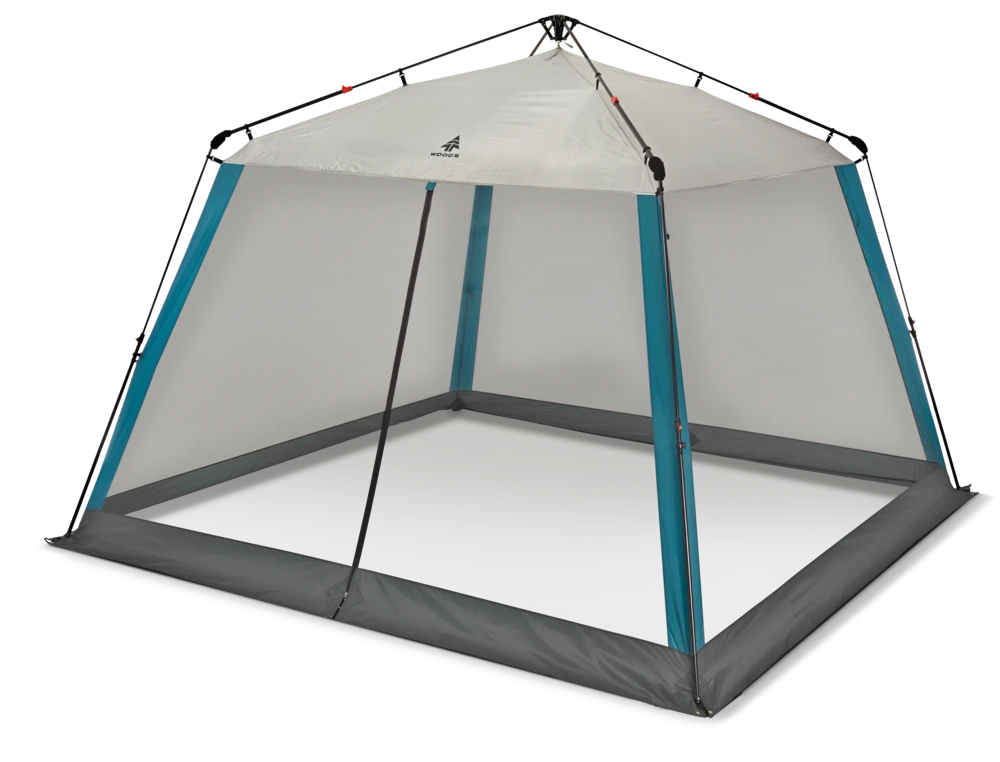 Woods Nook Instant Screen House/Canopy Tent/Gazebo Camping Shelter, 11-ft X 11-ft