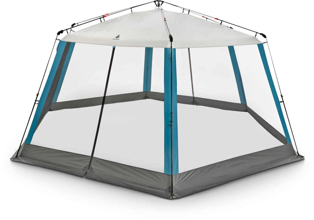 Woods Nook Instant 2-Door Screen House/Canopy Tent/Gazebo Camping Shelter, 17-ft X 15-ft