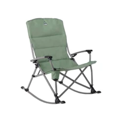 Woods Kaslo Portable Folding Padded Rocking Camping Chair W/ Cup Holder & Carry Bag