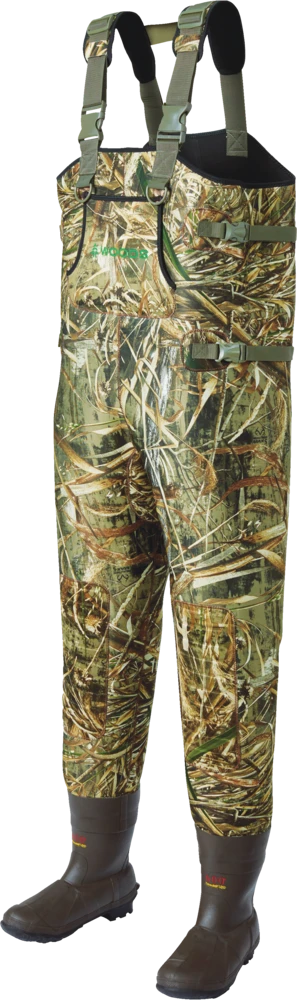 Woods Big Man Neoprene Bootfoot Chest Wader, Camo