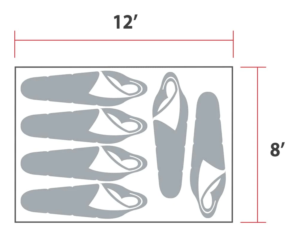 Woods Klondike 3-Season, 6-Person Camping Cabin Tent W/ Canopy/Awning, Rain Fly & Carry Bag - Image 3