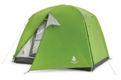 Woods Lookout 3-Season, 4-Person Camping Dome Tent W/ Vestibule, Rain Fly & Carry Bag