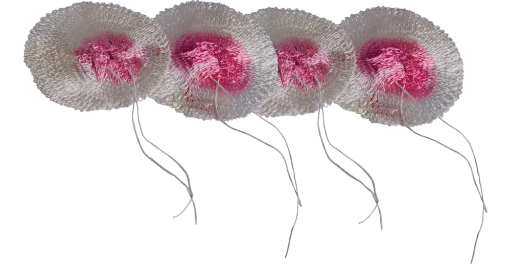 Woods™ Single Tie Standard Shape Universal Fit Lantern Mantles, Pink & White, 4-pk - Image 2