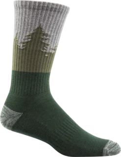 Woods™ Men's Hiking Socks, Green/Grey