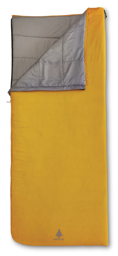 Woods Microlite Lightweight Insulated Mild Weather Sleeping Bag W/ Compression Sack, 10°C - Image 2