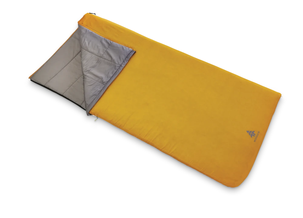 Woods Microlite Lightweight Insulated Mild Weather Sleeping Bag W/ Compression Sack, 10°C