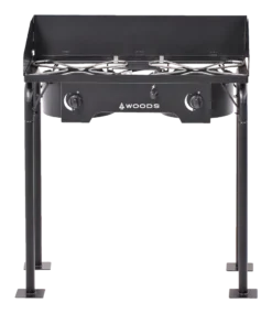 Woods™ Prospector Double-Burner 30,000 BTUs Electric Start Camp Stove
