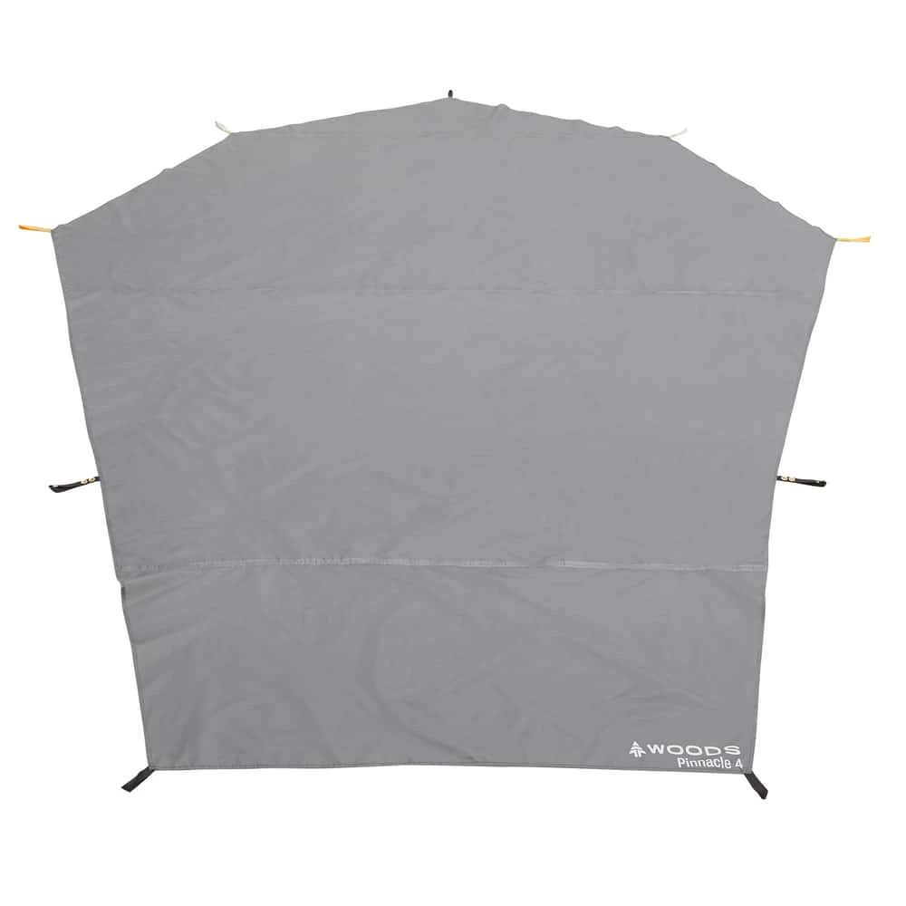 Woods Pinnacle 4-Person Waterproof Camping Tent Footprint/Ground Cloth Sheet W/ Stuff Sack
