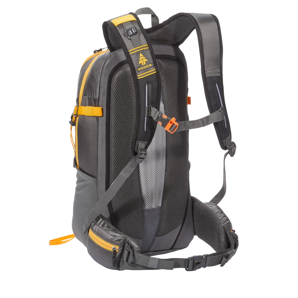 Woods Ridgeline Daypack, 2-Compartment Backpack For Hiking/Camping/Travel, Assorted, 28-L - Image 9