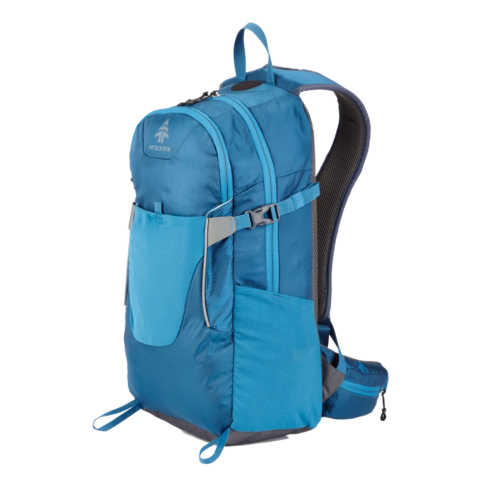 Woods Ridgeline Daypack, 2-Compartment Backpack For Hiking/Camping/Travel, Assorted, 28-L - Image 3