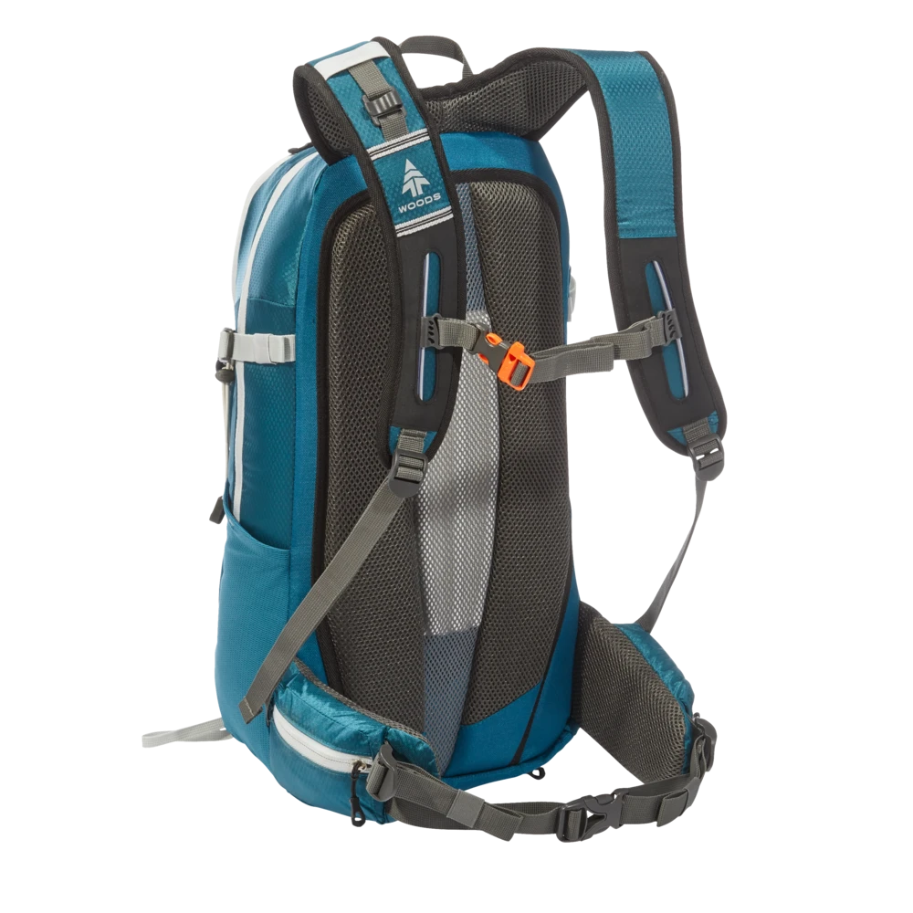 Woods Ridgeline Daypack, 2-Compartment Backpack For Hiking/Camping/Travel, Assorted, 28-L - Image 8