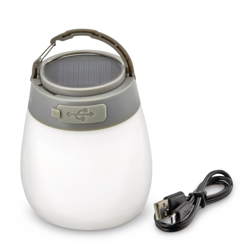 Woods™ Gibbous Solar/Rechargeable LED Camping Light/Lantern W/ USB Port, 150 Lumen, Small - Image 2