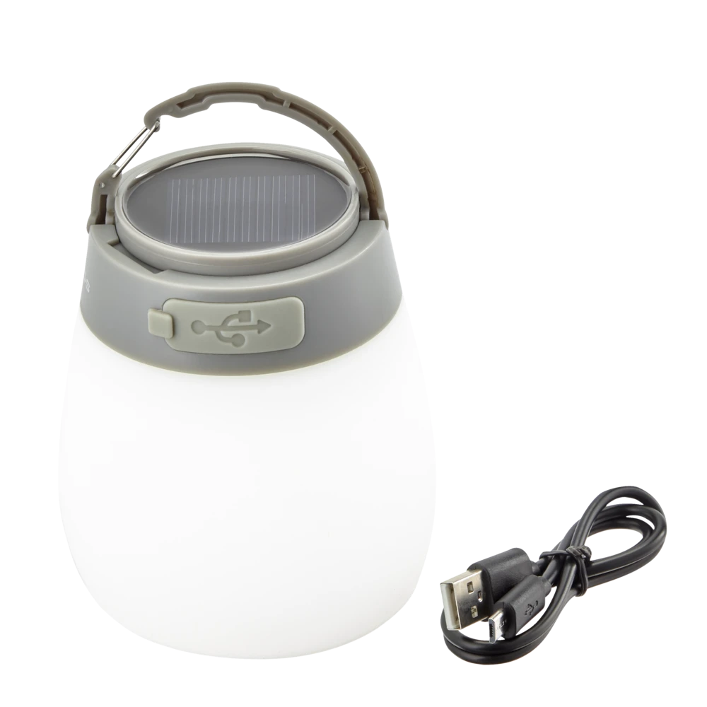 Woods™ Gibbous Solar/Rechargeable LED Camping Light/Lantern W/ USB Port, 150 Lumen, Small - Image 3