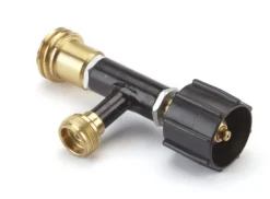 Woods™ Brass & Steel Single Appliance Tank Converter For Camping, 20-lb