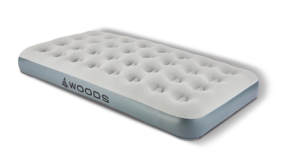Woods Twin Single-High Inflatable Air Mattress/Airbed W/ 2-in-1 Pump For AC/Car Outlet - Image 2